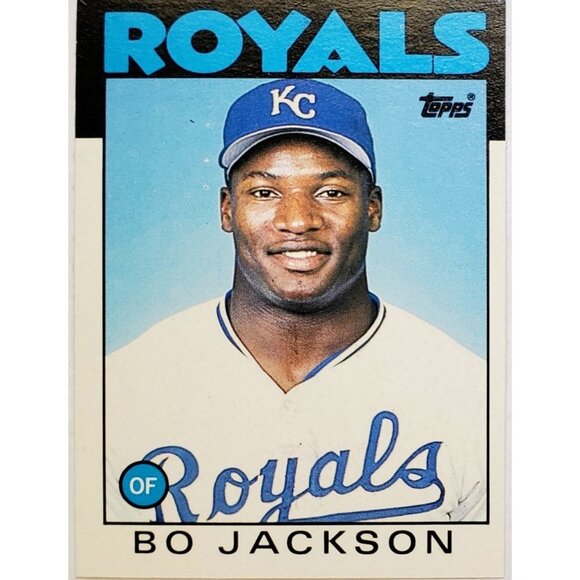 BO JACKSON ROOKIE 1986 TOPPS TRADED #50T, KC ROYALS, TWO-SPORT STAR! - Picture 3 of 3